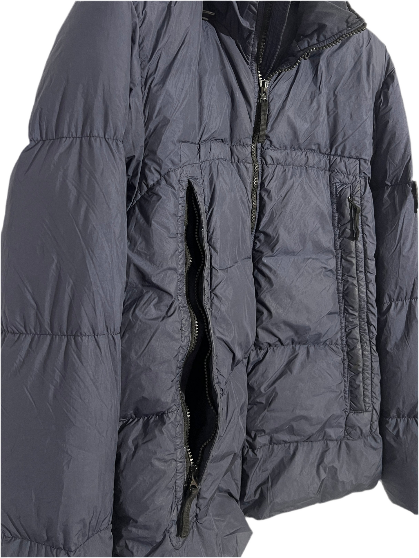 Piumino blu Garment Dyed Crinkle Reps NY Down Stone Island - Taglia XXL