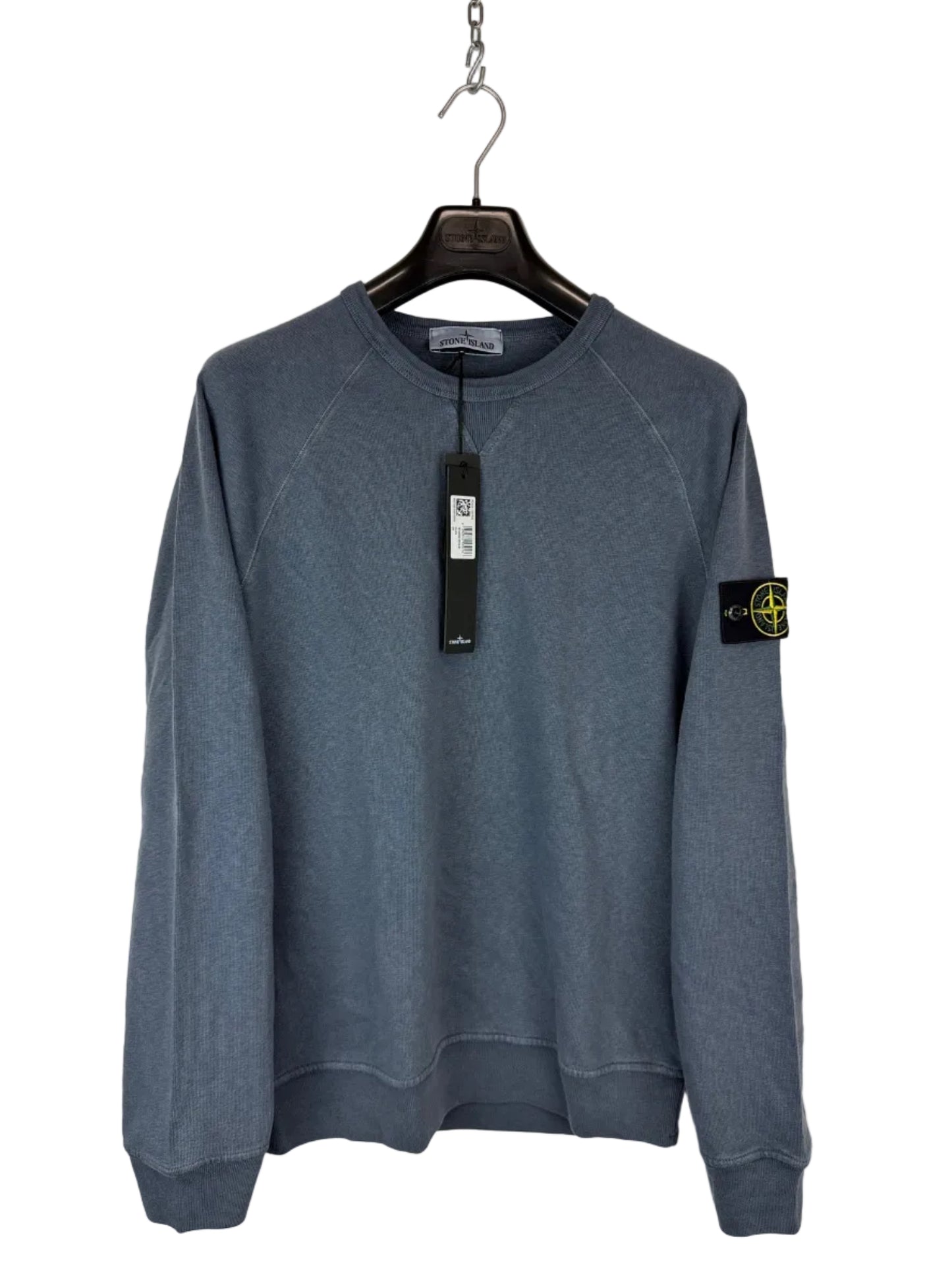 Felpa blu Stone Island (nuova con cartellino) - Taglia M