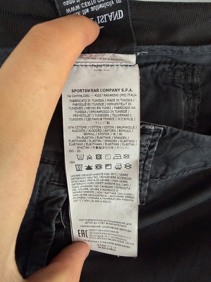 Black Stone Island Cargo Shorts - Junior Size (14 years, 170cm)