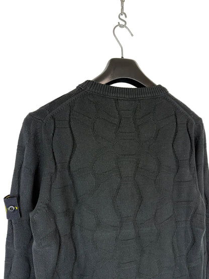 Maglione jacquard nero Stone Island - Taglia L
