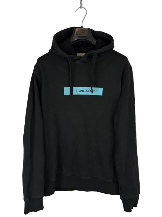 Felpa nera con cappuccio Stone Island - Taglia L