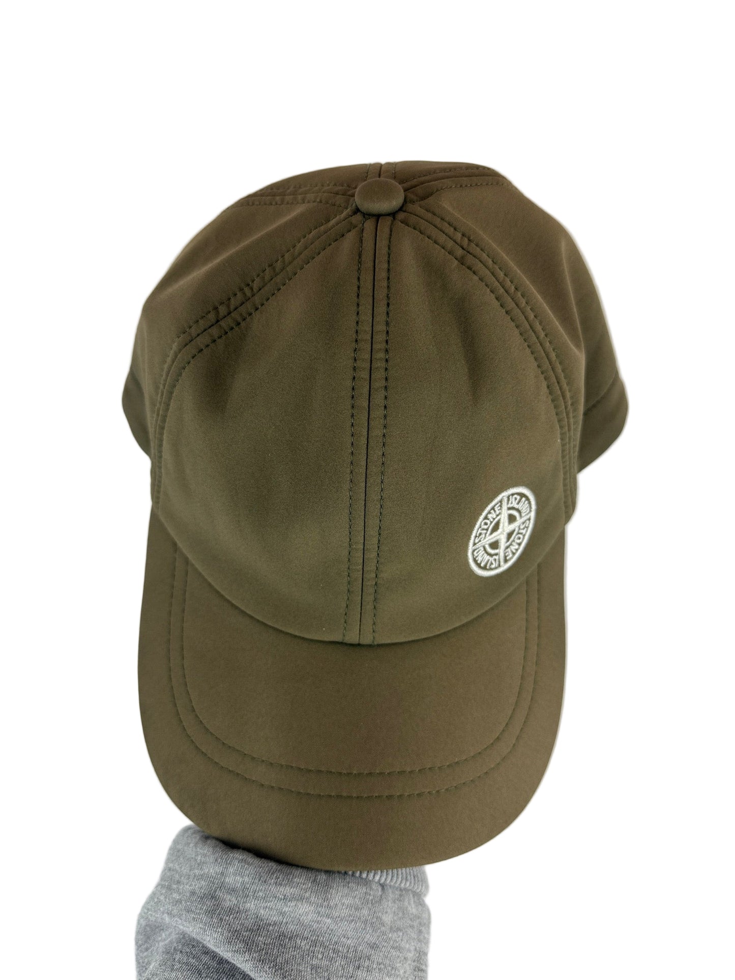 Cappello con visiera verde kaki Stone Island - Taglia L