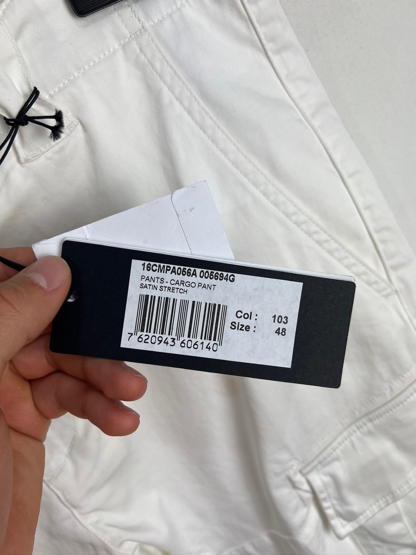 Pantaloni cargo bianchi C.P. Company (nuovi con cartellino) - Taglia W32