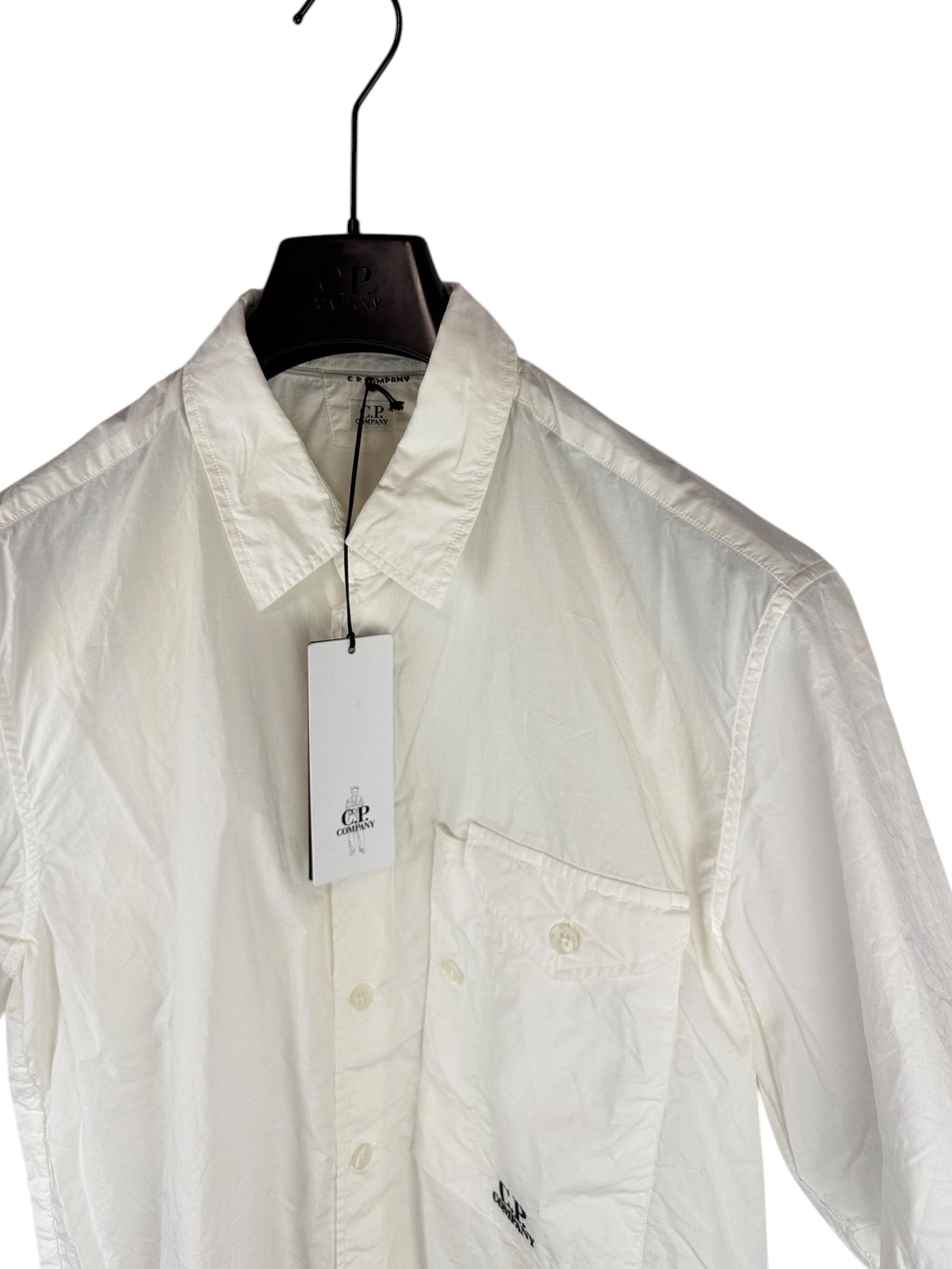 Camicia bianca con taschino sul petto C.P. Company (nuova con cartellino) - Taglia L