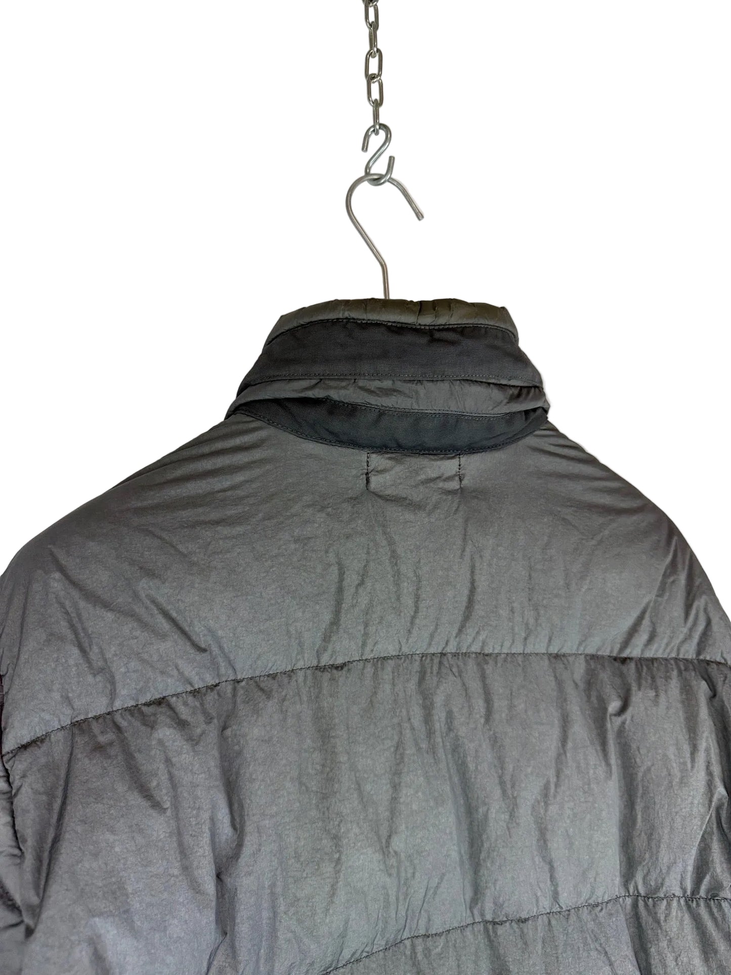 Giacca grigia Garment Dyed Crinkle Reps NY Down Stone Island - Taglia L