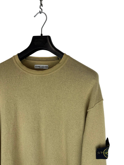 Maglione beige con righe sui polsini Stone Island - Taglia L