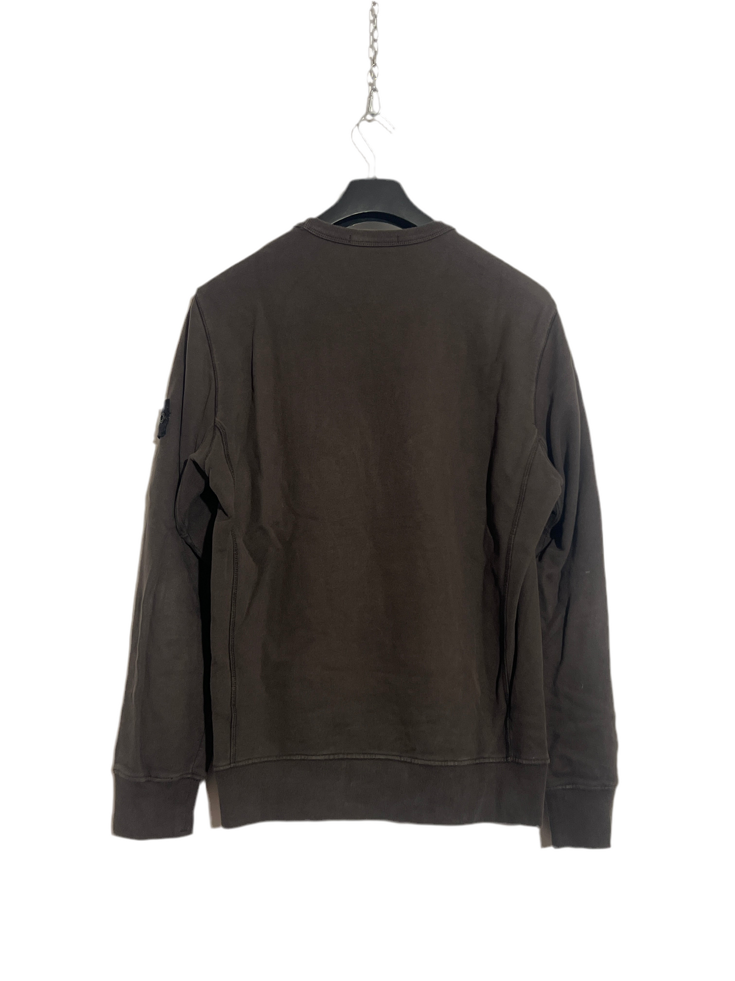 Felpa marrone con taschino sul petto Stone Island - Taglia L
