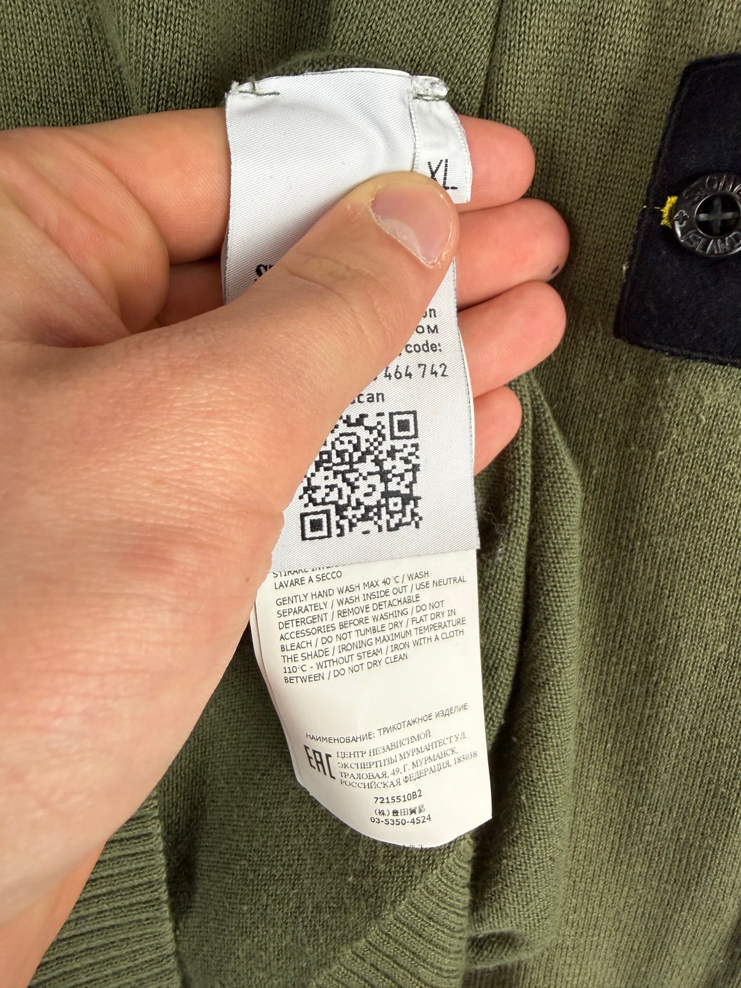 Maglione verde Stone Island - Taglia XL