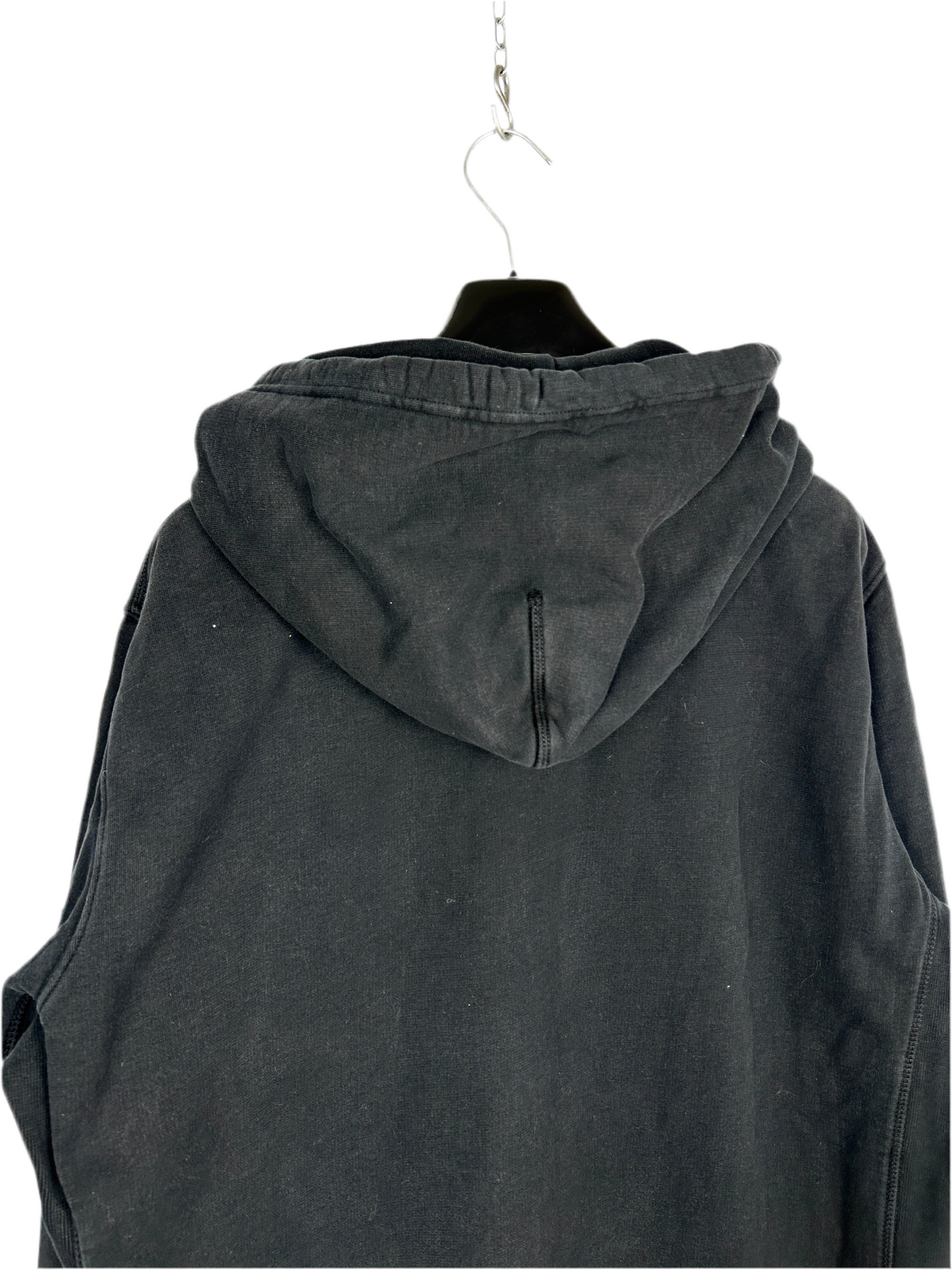 Felpa nera con zip e cappuccio Stone Island - Taglia XXXL