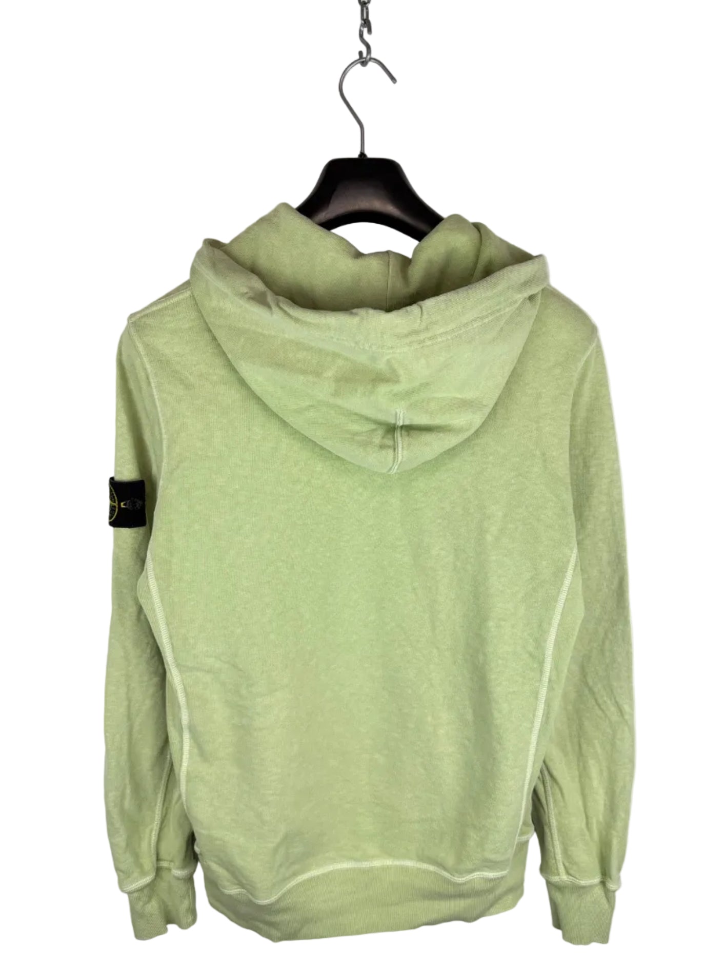 Felpa verde salvia con cappuccio Stone Island - Taglia M