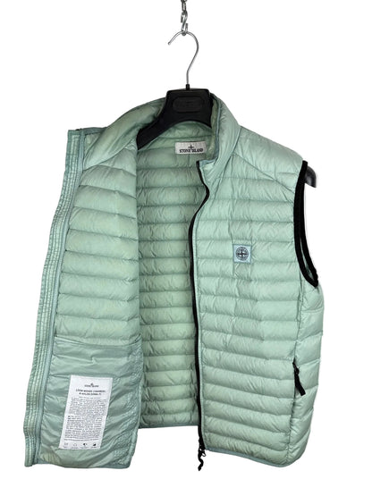 Giacca verde menta Loom Woven Chambers R-Nylon Down-TC Stone Island - Taglia M