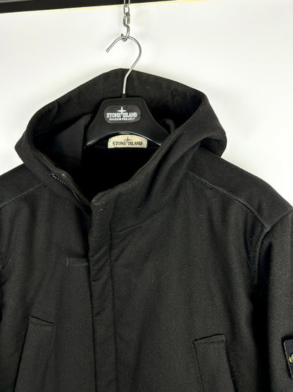Giacca nera Stone Island "Panno-R 4L Stretch" - Taglia L
