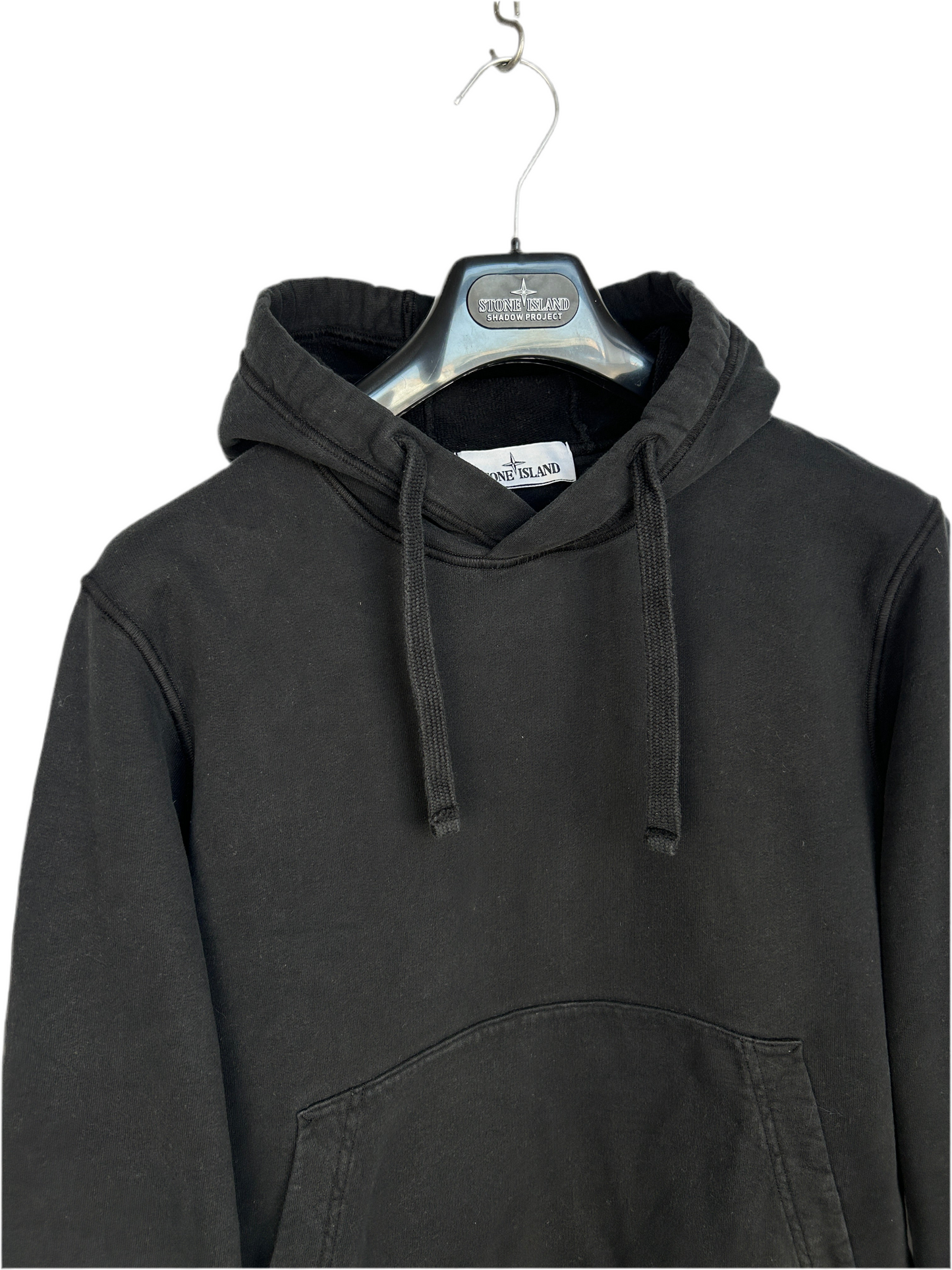 Felpa nera con cappuccio Stone Island - Taglia S