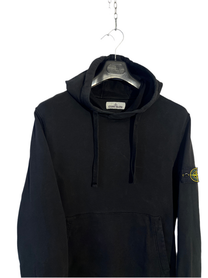 Felpa nera con cappuccio Stone Island - Taglia L