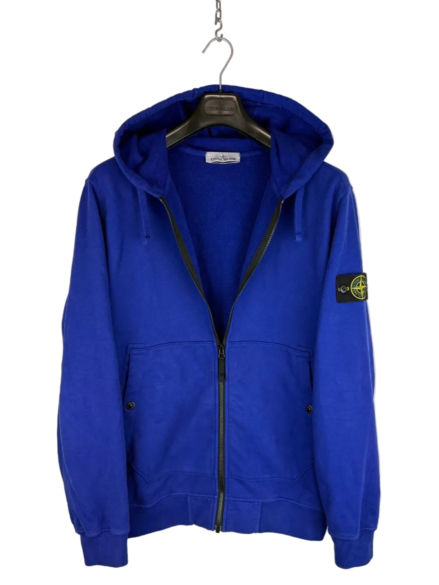 Felpa blu con zip e cappuccio Stone Island - Taglia XL