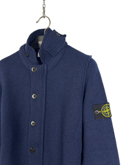 Maglione blu in lana con bottoni Stone Island - Taglia M