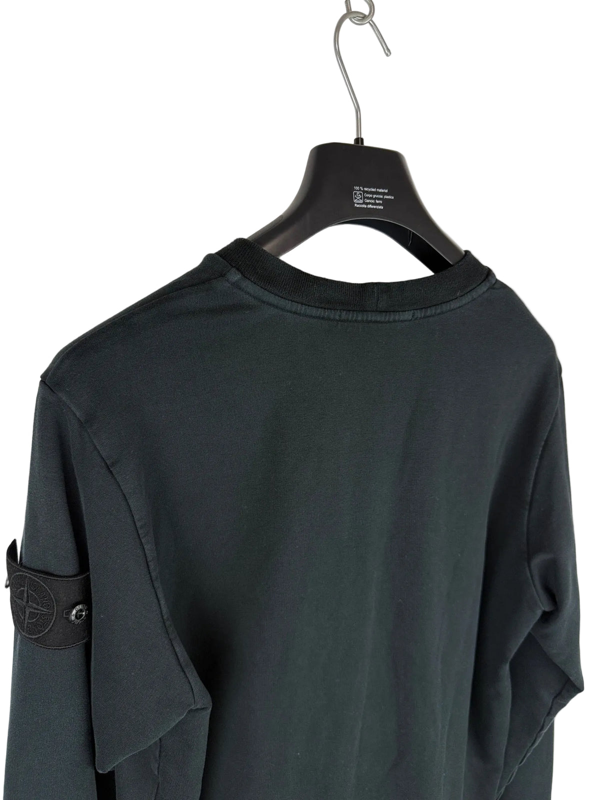 Felpa nera Ghost Stone Island - Taglia S