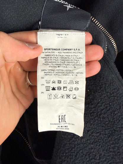 Felpa nera con zip e cappuccio Stone Island Shadow Project - Taglia 3XL