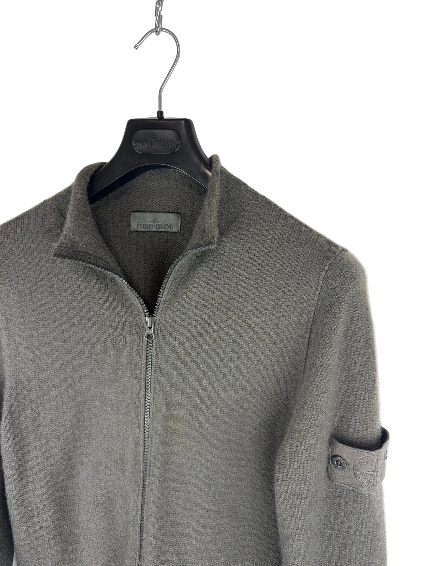 Maglione Ghost grigio con zip Stone Island - Taglia M