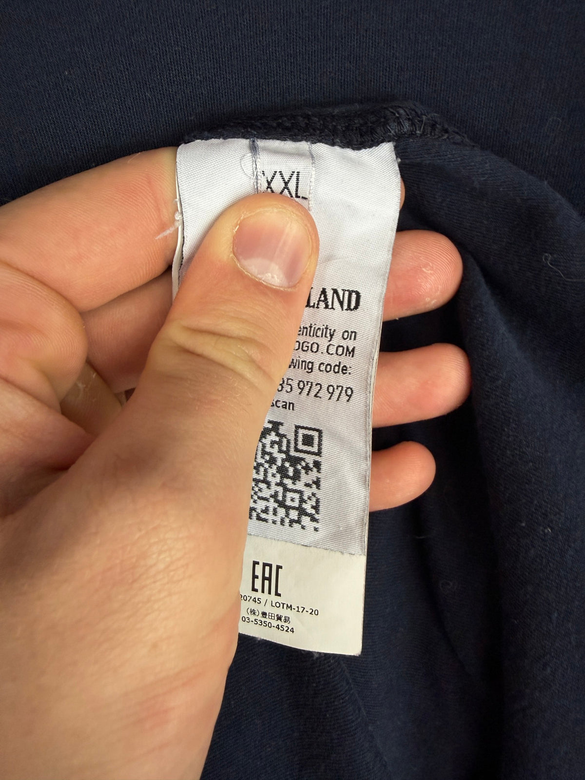 Felpa leggera blu navy Stone Island - Taglia XXL - foto 7