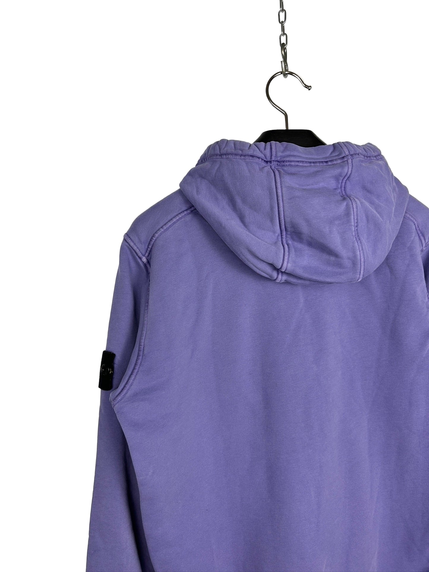 Felpa lilla con cappuccio Stone Island - Taglia M