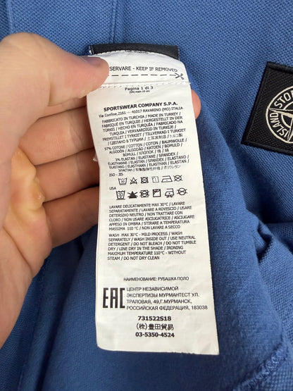 Polo blu Stone Island - Taglia M