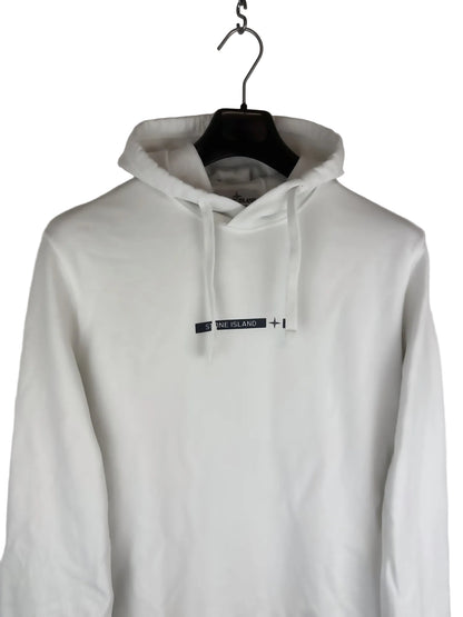 Felpa bianca con cappuccio Stone Island - Taglia L