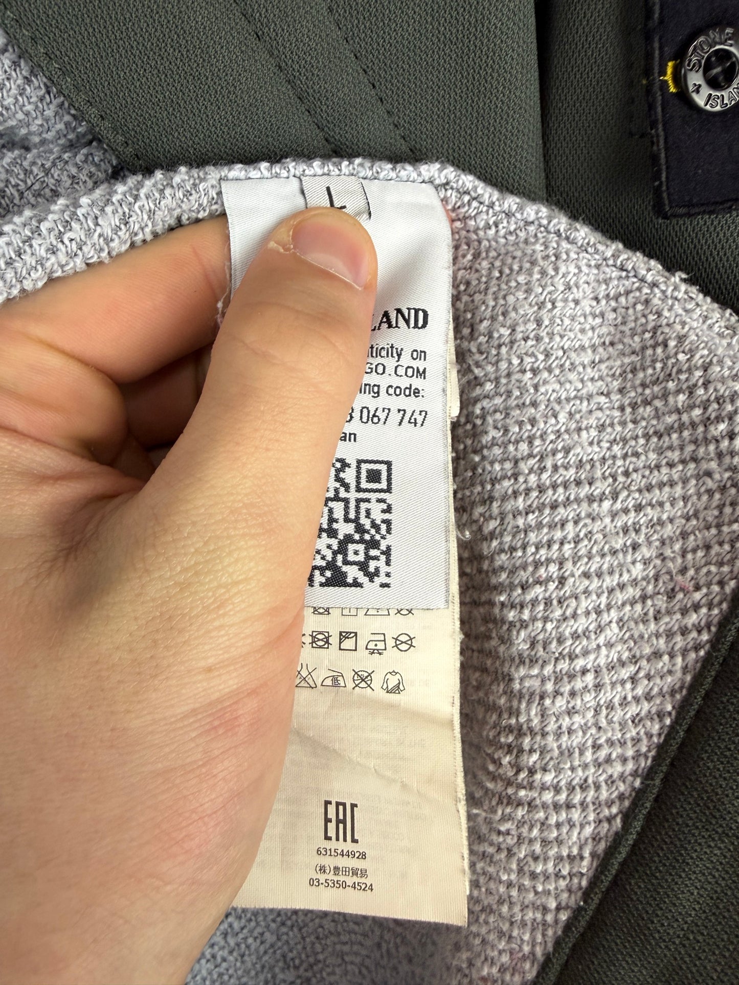 Giacca Soft Shell-R Terry verde petrolio con zip e cappuccio Stone Island - Taglia L