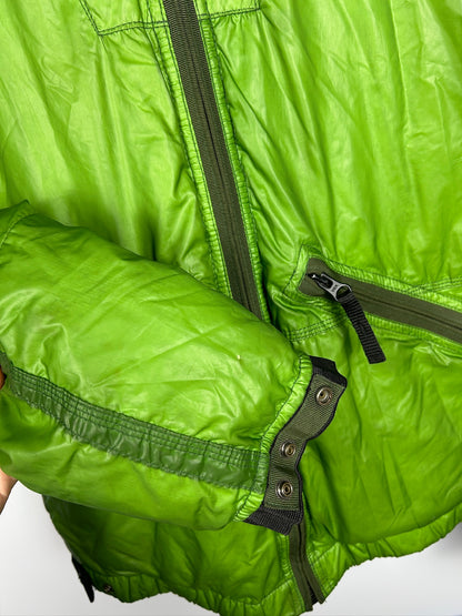 Giacca verde Mesh Badge Down Stone Island - Taglia S