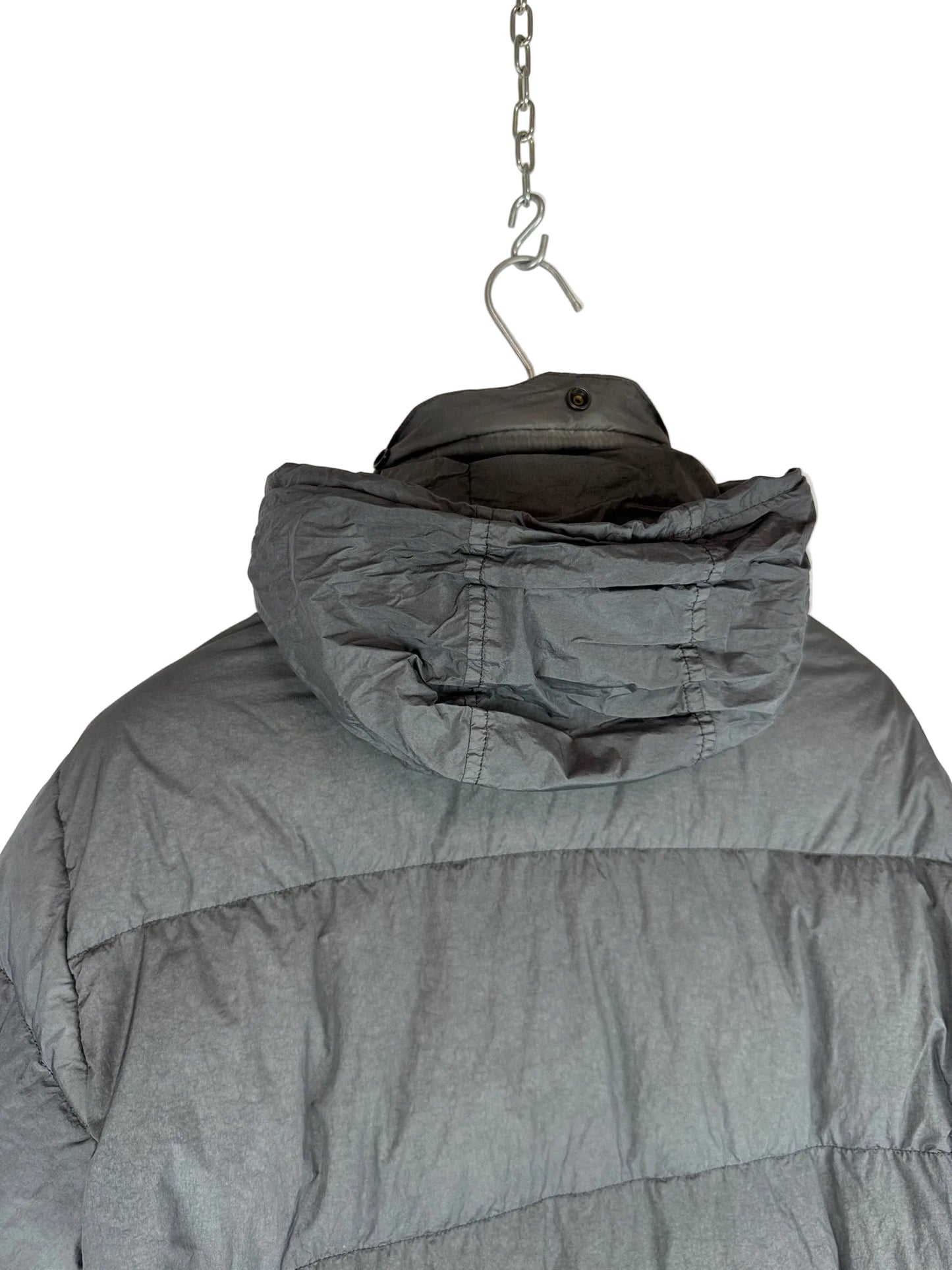 Giacca grigia Garment Dyed Crinkle Reps NY Down Stone Island - Taglia L