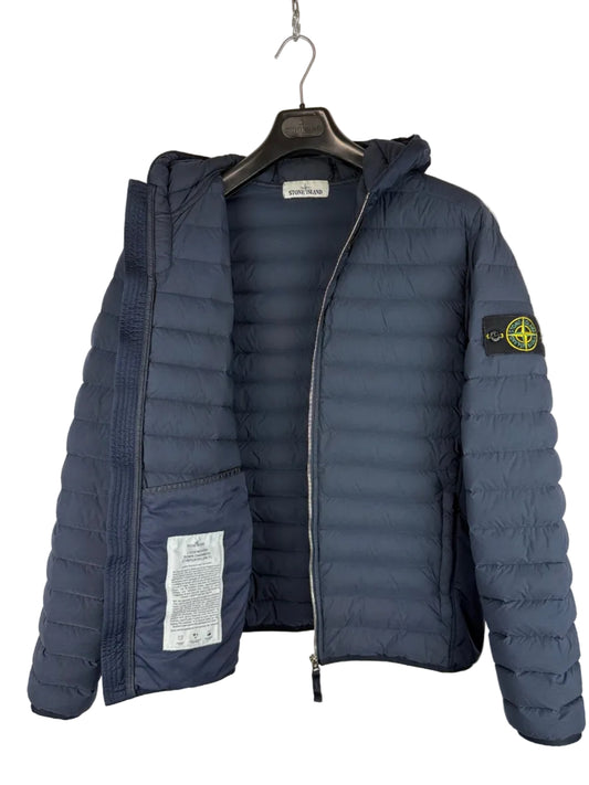 Giacca blu Loom Woven Down Chambers Stretch Nylon-TC Stone Island - Taglia M