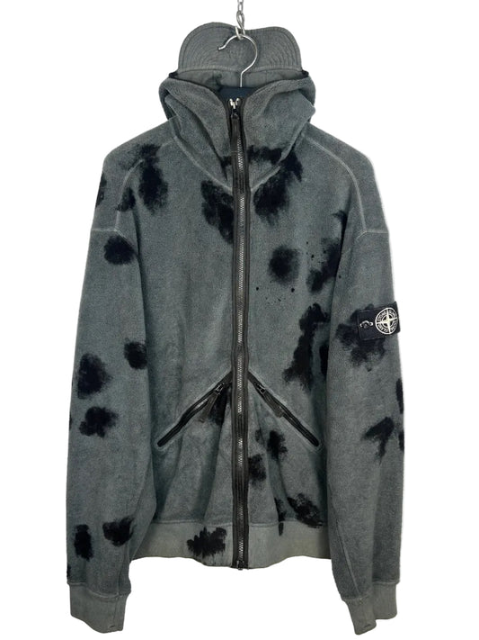 Felpa con zip e cappuccio Special Process Hand Painted Stone Island - Taglia M