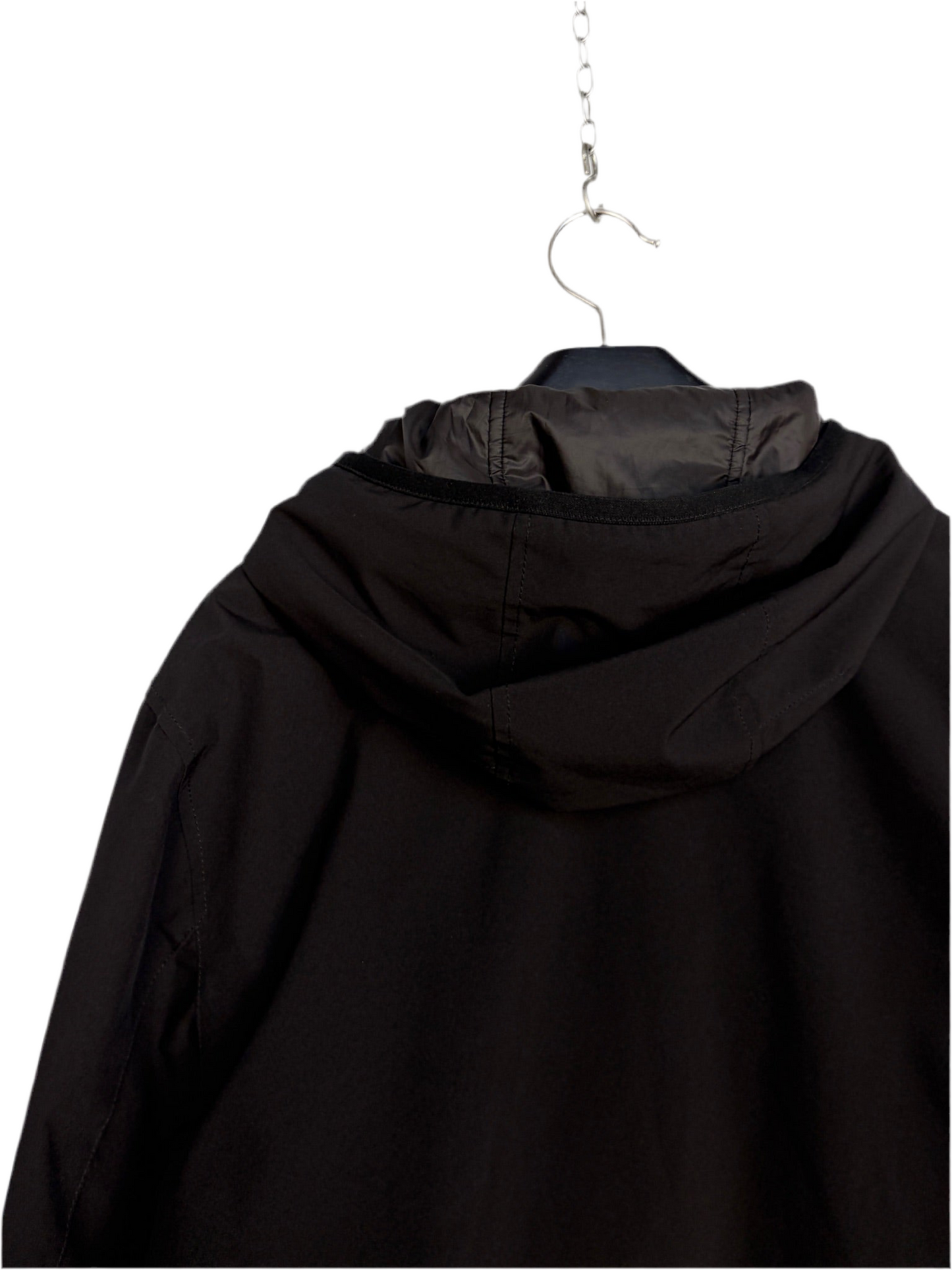 Giacca Soft Shell-R e.dye Technology in Primaloft nera con zip e cappuccio Stone Island - Taglia L