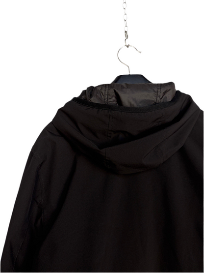 Giacca Soft Shell-R e.dye Technology in Primaloft nera con zip e cappuccio Stone Island - Taglia L