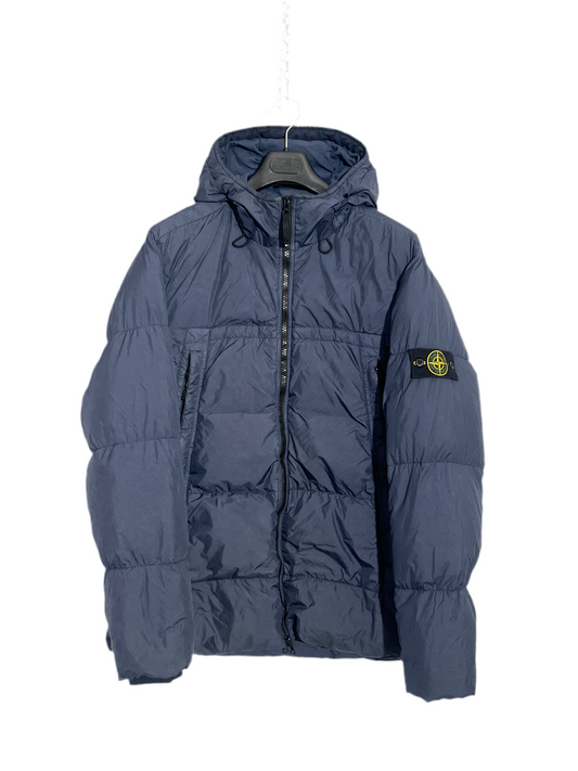 Piumino blu Garment Dyed Crinkle Reps NY Down Stone Island - Taglia XXL