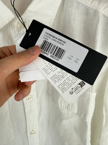 Camicia bianca a maniche lunghe C.P. Company (nuova con cartellino) - Taglia XXL