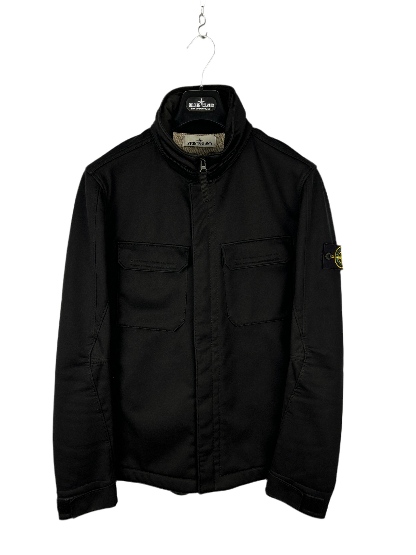 Giacca nera Soft Shell-R Terry Stone Island - Taglia L