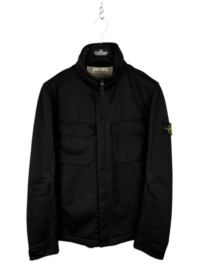 Giacca nera Soft Shell-R Terry Stone Island - Taglia L