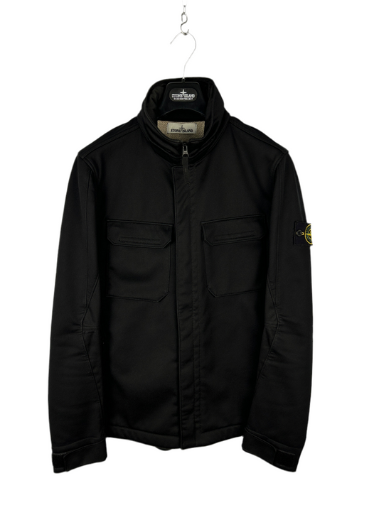 Giacca nera Soft Shell-R Terry Stone Island - Taglia L