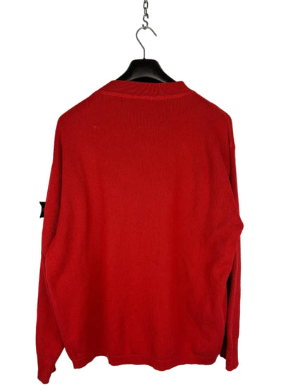 Maglione rosso Vintage Stone Island - Taglia L