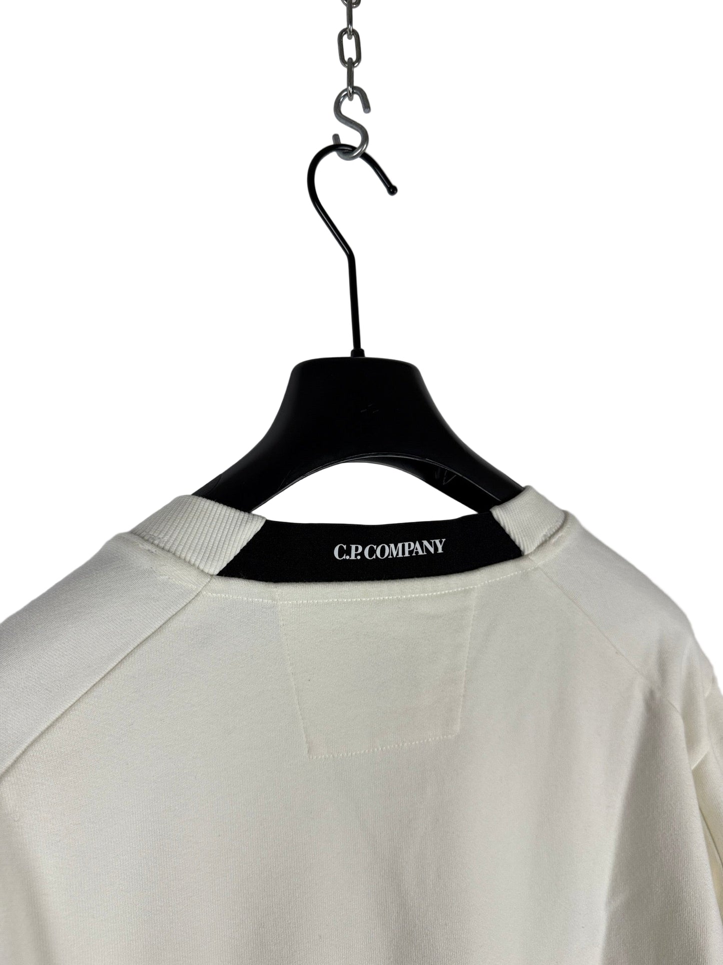 Felpa bianca C.P. Company (nuova con cartellino) - Taglia XXL