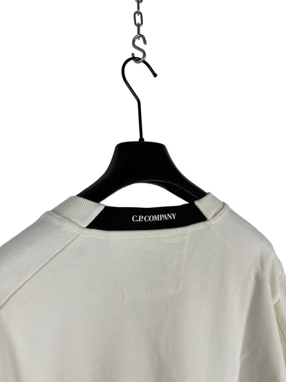 Felpa bianca C.P. Company (nuova con cartellino) - Taglia XXL