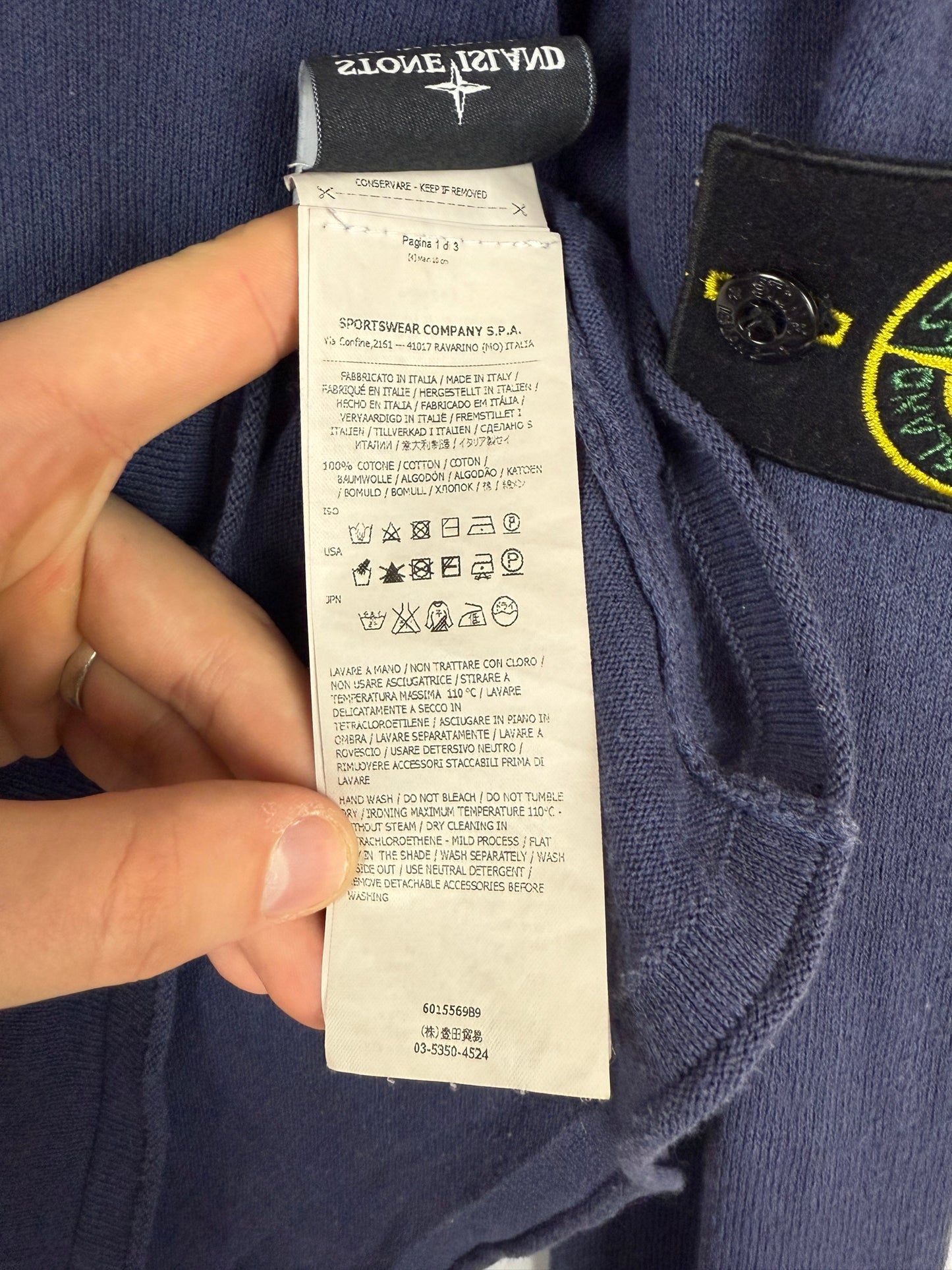 Maglione blu Stone Island - Taglia M