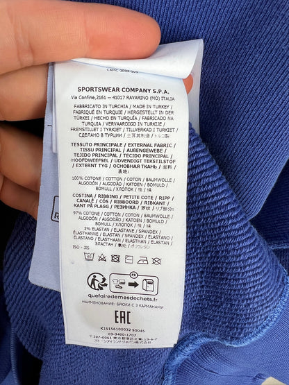 Felpa blu Stone Island (nuova con cartellino) - Taglia L