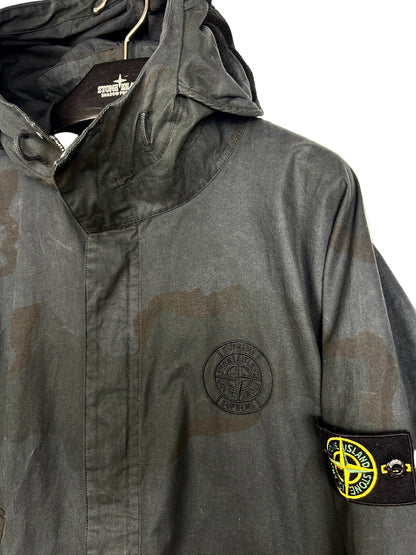 Giacca nera Riot Mask Brushed Cotton 2C Camo - OVD Stone Island x Supreme - Taglia L
