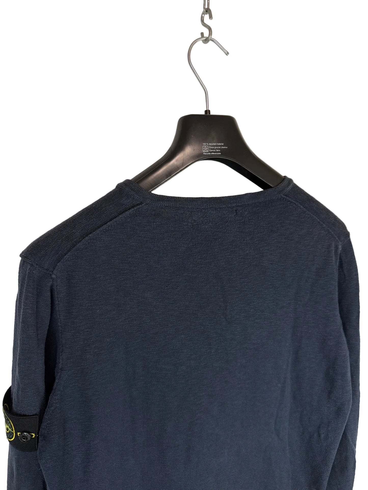 Maglione blu con scollo a V Stone Island - Taglia XL