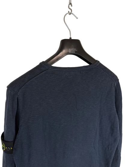 Maglione blu con scollo a V Stone Island - Taglia XL