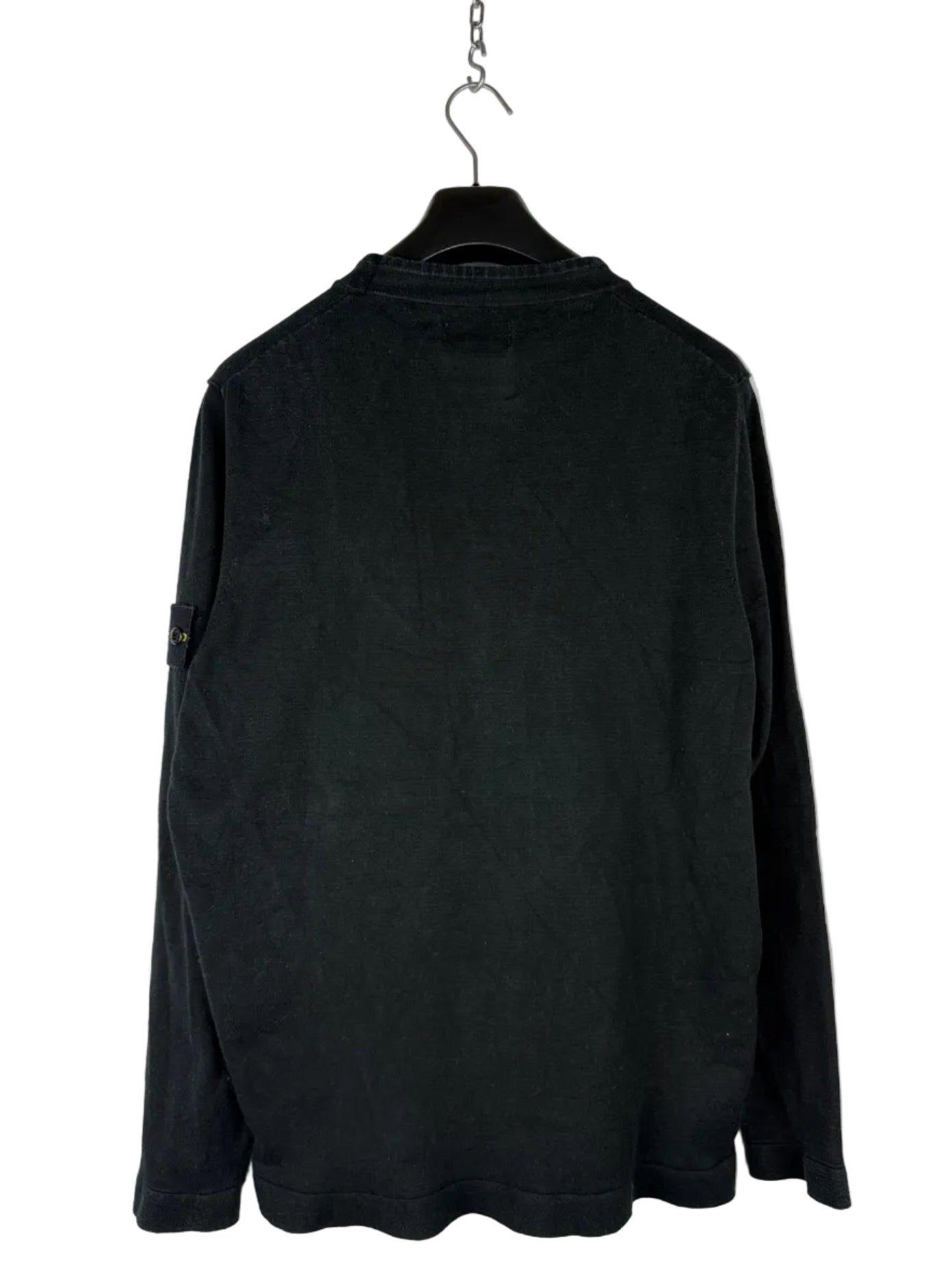 Maglione nero con taschino sul petto Stone Island - Taglia L
