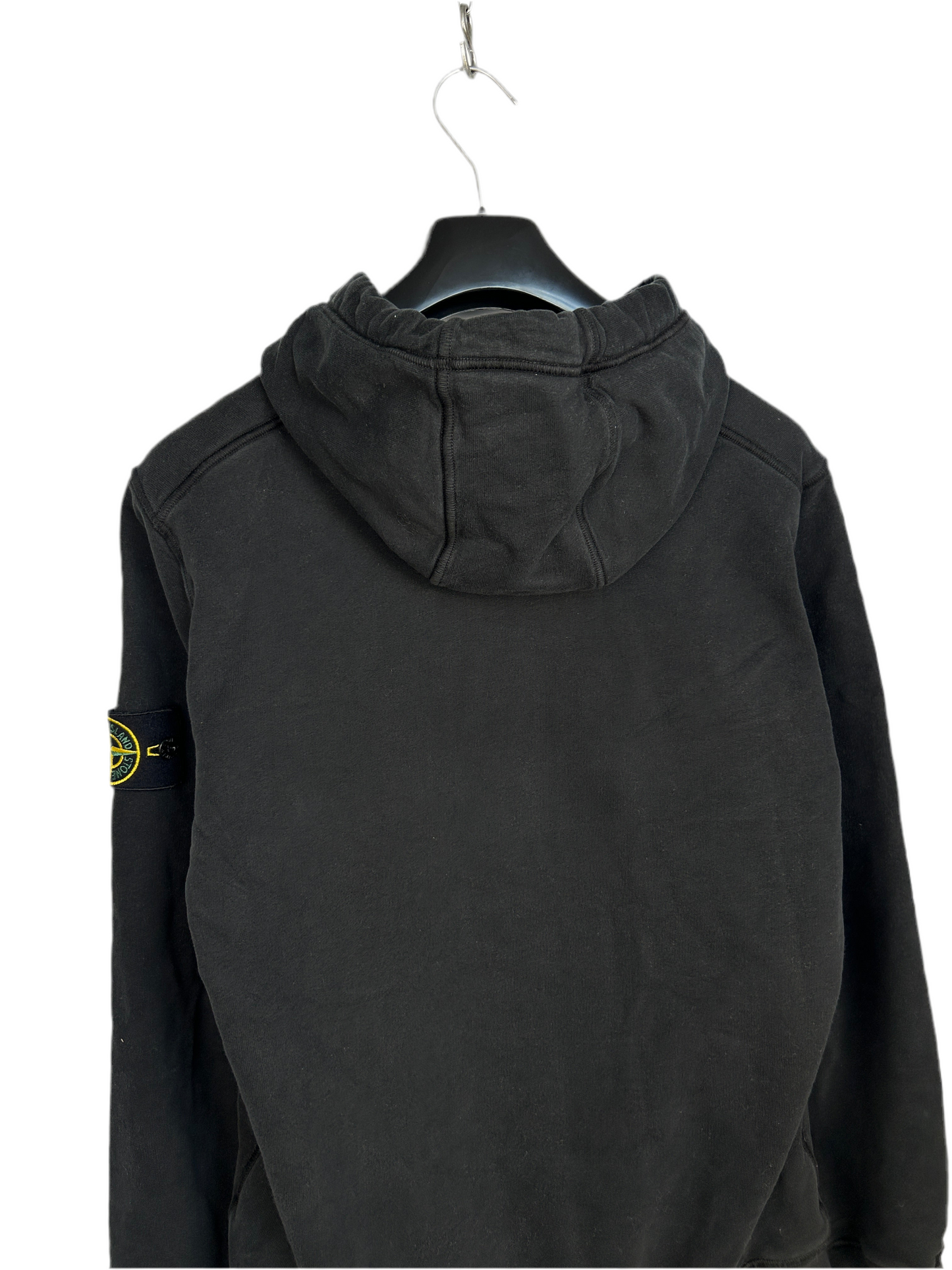 Felpa nera con cappuccio Stone Island - Taglia S