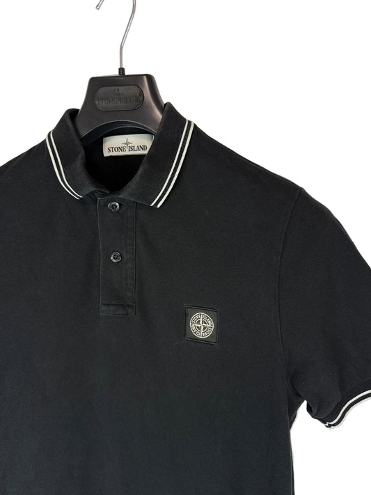 Polo nera Stone Island - Taglia M